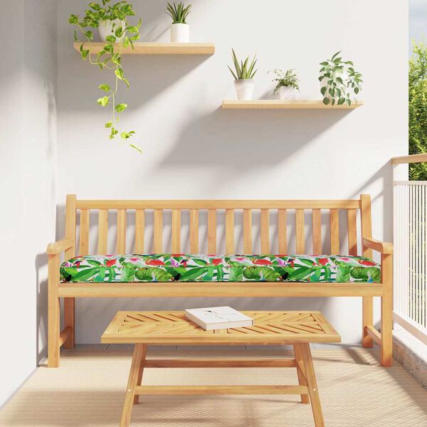 vidaXL Pallet Cushion Tropical jungle 180 x 40 x 8 cm Oxford Fabric