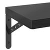 vidaXL Wall Shelf Black Stainless steel with black coating