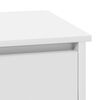 vidaXL Bedside Cabinet White 15.35 x 13.58 x 19.69 in Engineered wood