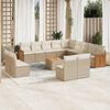 vidaXL Garden Sofa Set Beige