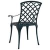 vidaXL Garden Chair Green 61 x 60.5 x 93cm Aluminium