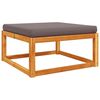 vidaXL Garden Footstool Solid Wood Natural Finish Solid Acacia wood