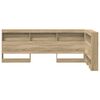 vidaXL Storage Headboard Sonoma Oak 35.43 in Engineered Wood