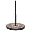 vidaXL Umbrella Base Terracotta and White Powder-Coated Iron, Ceramic