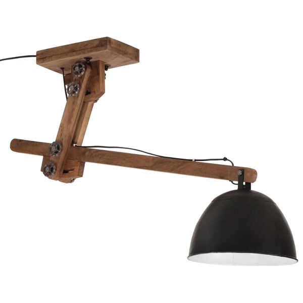 vidaXL Ceiling Lamp Black Iron Medium Height-Adjustable Ceiling Lamp