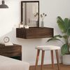 vidaXL Dressing Table Brown 23.62 x 15.75 x 27.56 in Engineered Wood