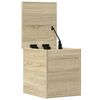 vidaXL Storage Box Sonoma Oak Engineered Wood 11.8x13.8x13.8 in