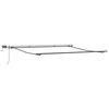 vidaXL Awning Frame Manual Anthracite 196.85 x 137.80 in Aluminium