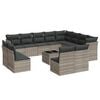 vidaXL Garden Sofa Set Light Grey