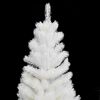 vidaXL Artificial Pre-lit Christmas Tree with Ball Set White 35.4"