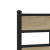 vidaXL Bed Frame Sonoma oak Steel, engineered wood Twin Bed Frame