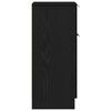 vidaXL Sideboard Black Oak 11.81 x 11.81 x 27.56 in Engineered Wood