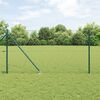 vidaXL Fence with Posts Green 1.4 x 100 m PVC-coated steel
