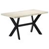 vidaXL Dining Table Bleached Mango Wood