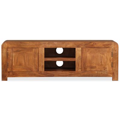 vidaXL TV Stand Solid Wood with Honey Finish 47.2"x11.8"x15.7"