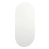 vidaXL Mirror With Led Light Silver Glass 31.5 x 15.7 in