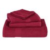 vidaXL Soap Towel Set of 10 Bordeaux 100% Cotton 11.8 x 11.8 in