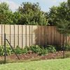 vidaXL Wire Mesh Fence with Spike Anchors Anthracite 2.6x32.8'