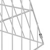 vidaXL Rabbit Cage Silver 650 x 55 x 55 cm Galvanised Steel
