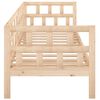 vidaXL Day Bed Natural wood Solid pine wood (untreated) Twin Convertible