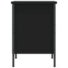 vidaXL Shoe Cabinet Black Engineered wood, powder-coated steel Medium