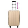 vidaXL Suitcase Folding Champagne 43 x 27 x 66 cm ABS Plastic
