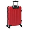 vidaXL Suitcase Set 3 pcs Red 50 x 31 x 78 cm ABS Plastic and Steel