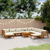vidaXL Garden Lounge Set Cream
