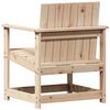 vidaXL Garden Chair Natural Wood Solid Pine Wood Standard Garden Chair