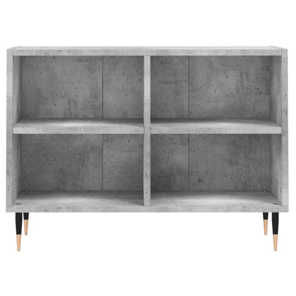 vidaXL TV Cabinet Concrete Grey Engineered Wood, Iron Medium TV Cabinet