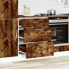 vidaXL Kitchen Base Cabinet Smoked Oak Engineered Wood Standard