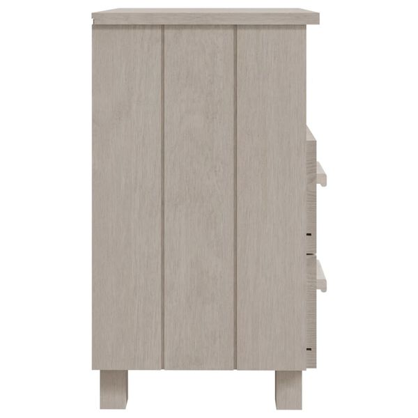 vidaXL Bedside Cabinet White Solid pine wood, MDF Compact