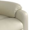 vidaXL Electric Massage Recliner Chair Cream