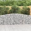 vidaXL Gabion Basket Set of 6 Silver Galvanized iron Extra Long