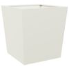 vidaXL Garden Planter White Cold-rolled steel 19.7 in Sturdy