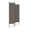 vidaXL 3-Panel Room Divider Anthracite 47.2"x86.6" Fabric