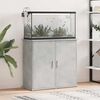 vidaXL Aquarium Stand Concrete Grey Engineered Wood 31.9 x 14.2 x 28.7 in