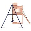 vidaXL Outdoor Playset Natural Wood, Blue Solid Douglas Wood, Polypropylene