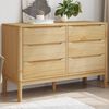 vidaXL Drawer Cabinet Wax brown Solid pine wood Large Chest Of Drawers