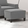 vidaXL Footstool Dark Gray Microfiber fabric (100% polyester), plywood