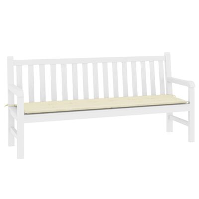 vidaXL Garden Bench Cushion Cream 70.9"x19.7"x1.2" Oxford Fabric