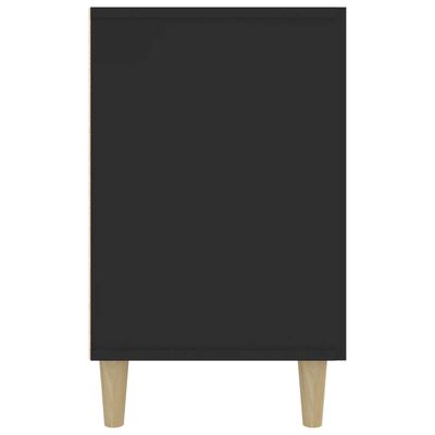 vidaXL Sideboard Black 39.4"x14.2"x23.6" Engineered Wood