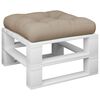 vidaXL Pallet Cushion Taupe 100% Polyester 7.8" x 7.8" x 1.9