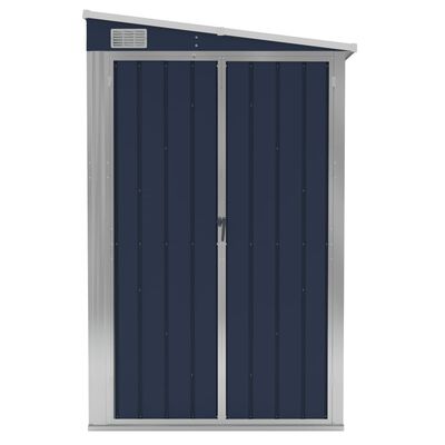vidaXL Wall-mounted Garden Shed Anthracite 46.5"x76.4"x70.1" Steel