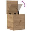 vidaXL Storage Box with Storage Artisan Oak 15.75 x 16.54 x 18.11 in