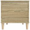 vidaXL Coffee Table Sonoma oak Engineered wood, solid eucalyptus wood