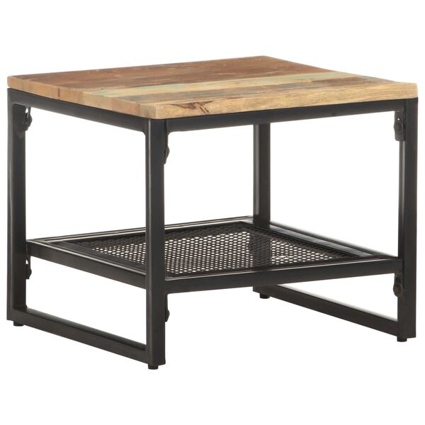 vidaXL Side Table Reclaimed Color, Black