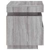 vidaXL Bedside Cabinet Set of 2 Grey Sonoma Engineered wood Medium