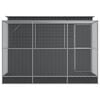 vidaXL Aviary Silver and anthracite Galvanized steel Large Durable