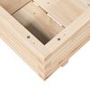vidaXL Garden Planter Natural wood Solid pinewood 43.3 x 15.7 x 10.4 in